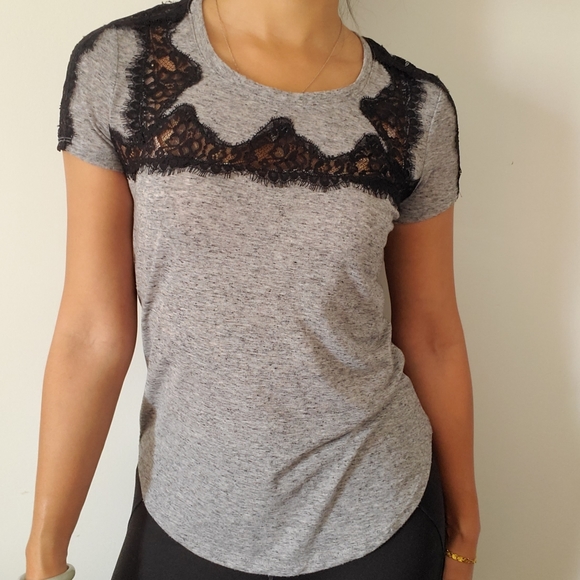 Dynamite tshirt with lace detail - Picture 2 of 6